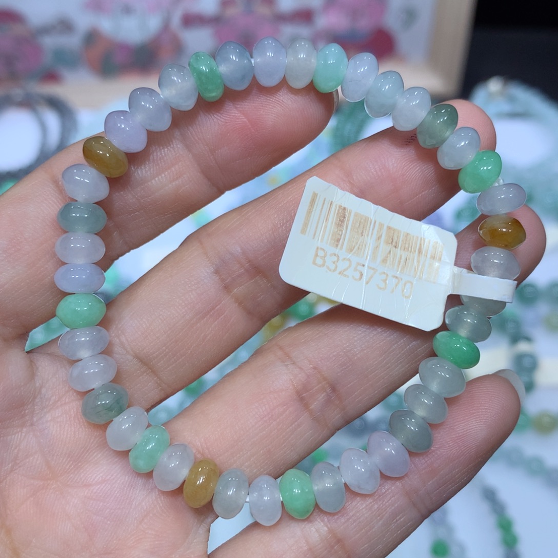 翡翠未镶嵌手链天然