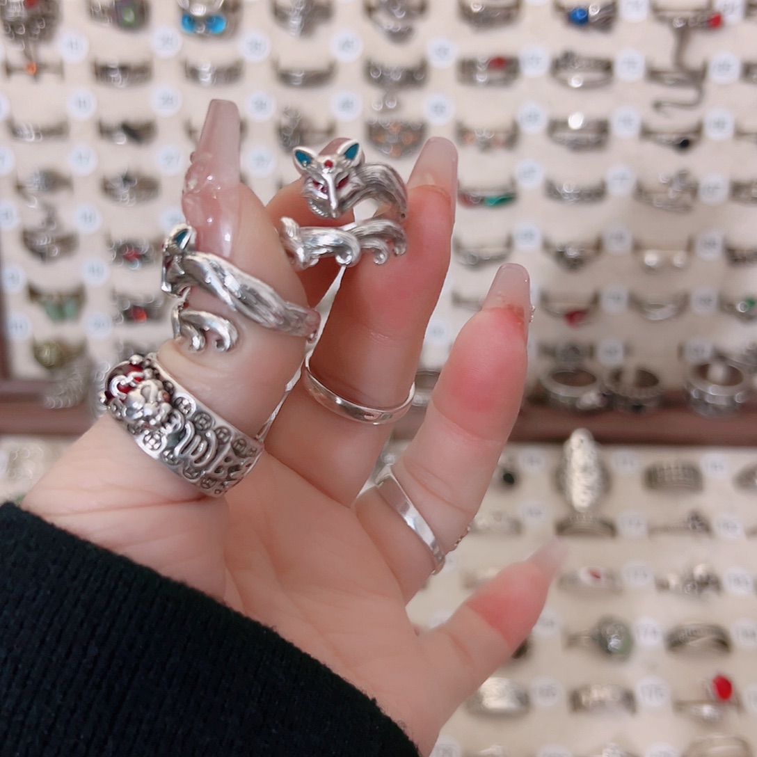 铜合金新款上开口九尾狐