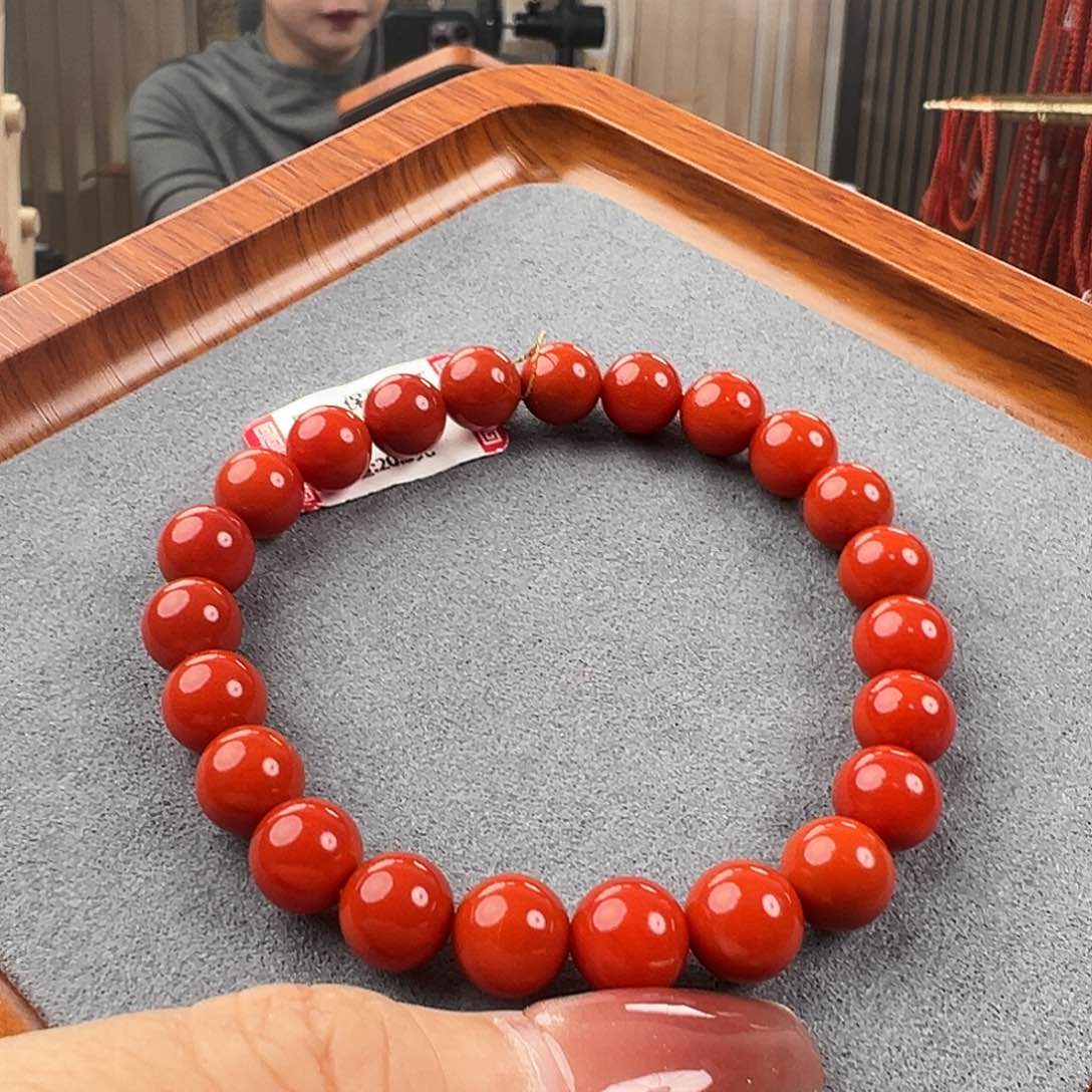 南红玛瑙手串未镶嵌