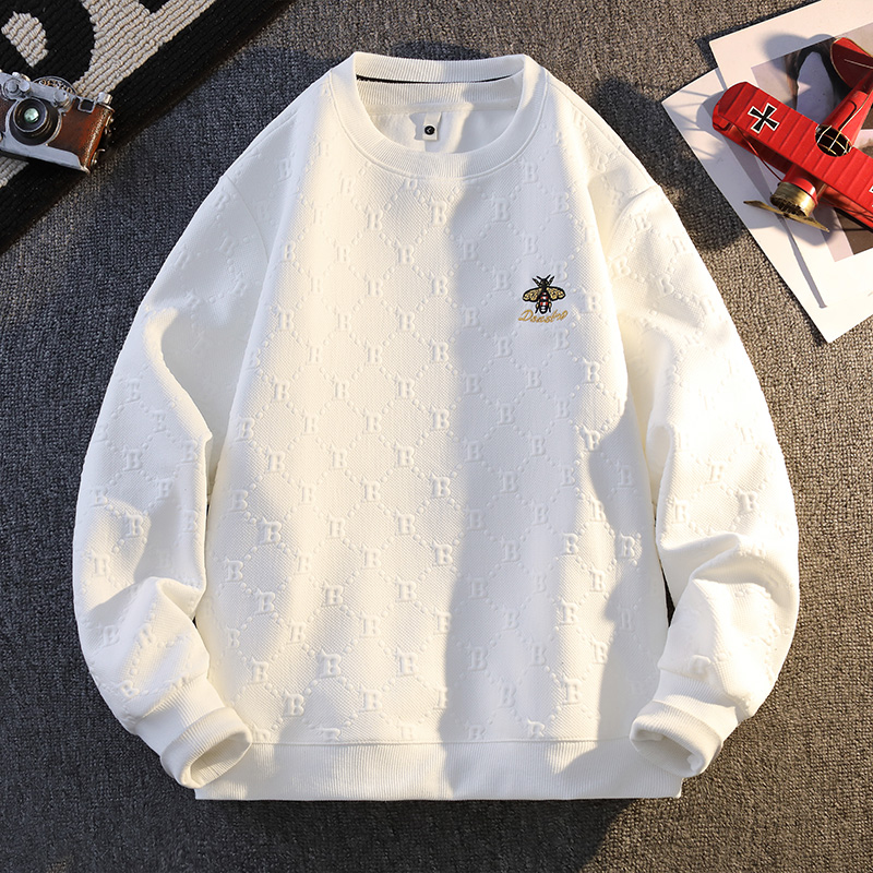 【高品质】秋冬新款百搭时尚潮流休闲圆领卫衣男WY909