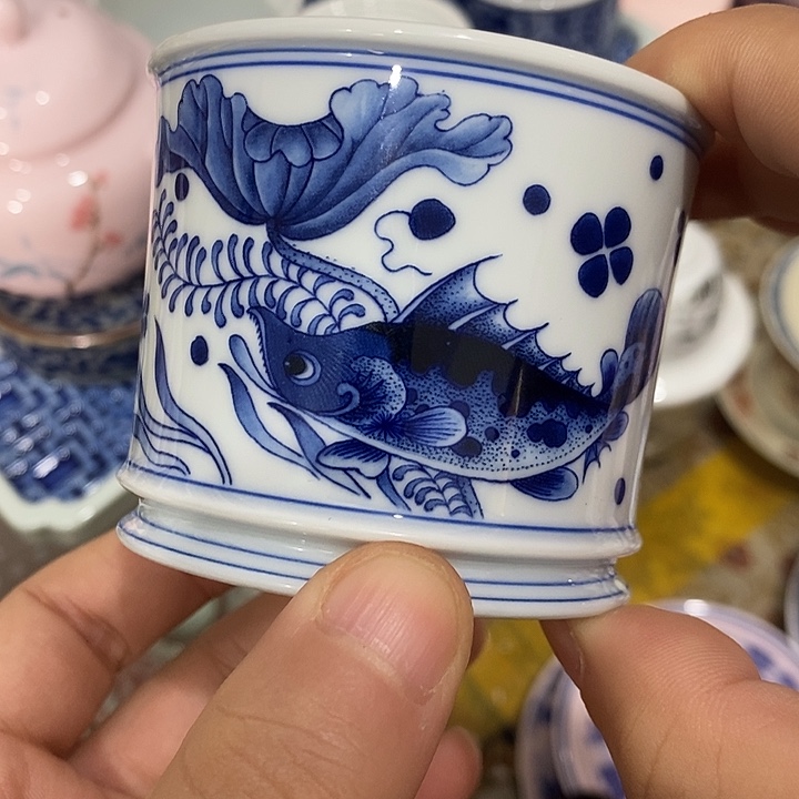 摆件陶景德镇陶瓷主人杯1334