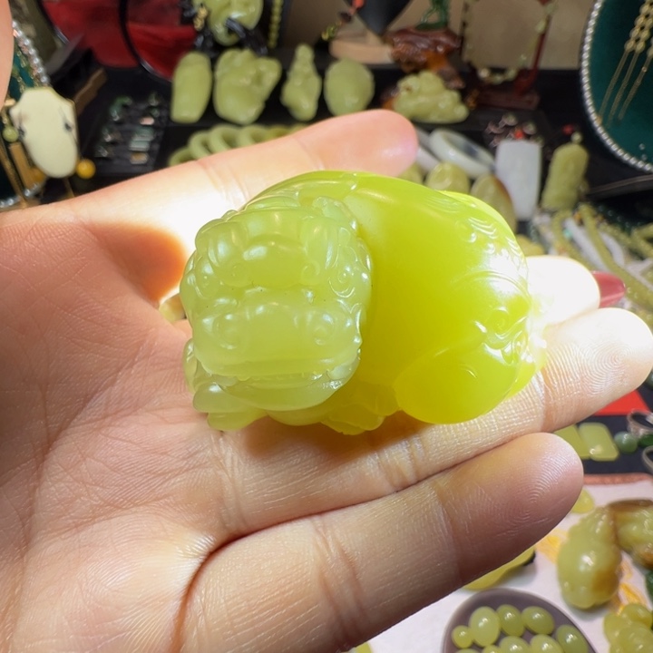 和田玉（黄玉）颈饰未镶嵌