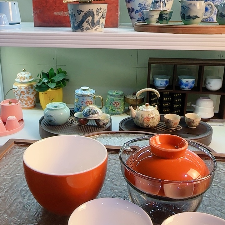 茶具套装旅行包茶叶罐玻璃杯