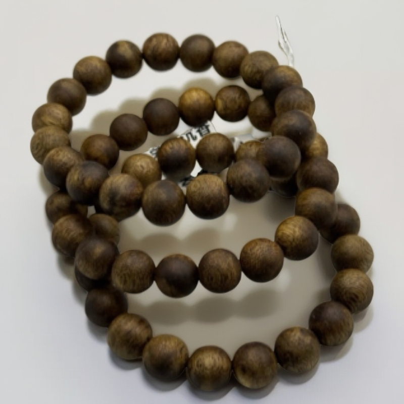 沉香奇楠1.0 mm圆珠单圈手串多样性发一串