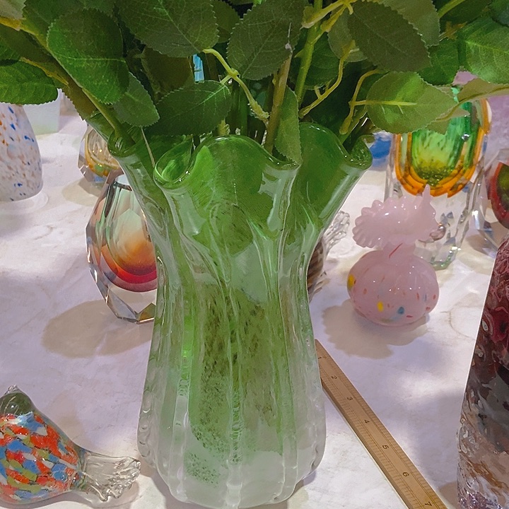 琉璃琉璃花瓶高32口18