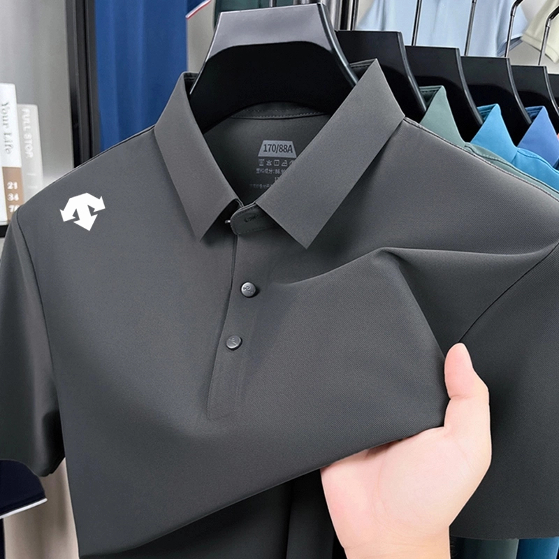 【海外撤柜 正品专卖店】轻奢男士翻领polo衫全无痕舒适百搭短袖T恤