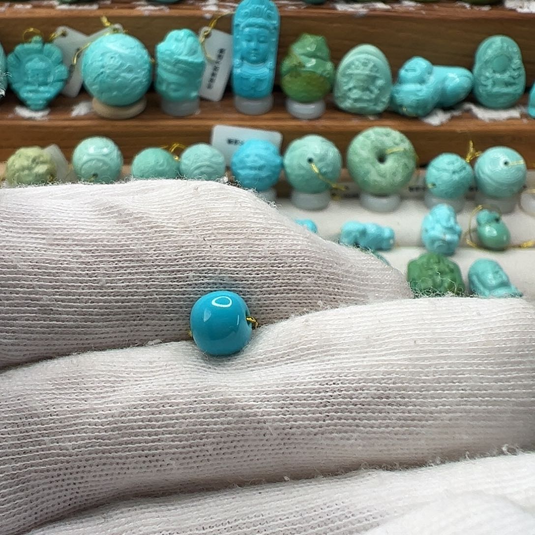 绿松石老型珠 未镶嵌