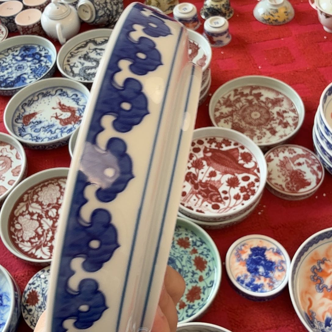 杯景德镇布带醒狮大壶承全品