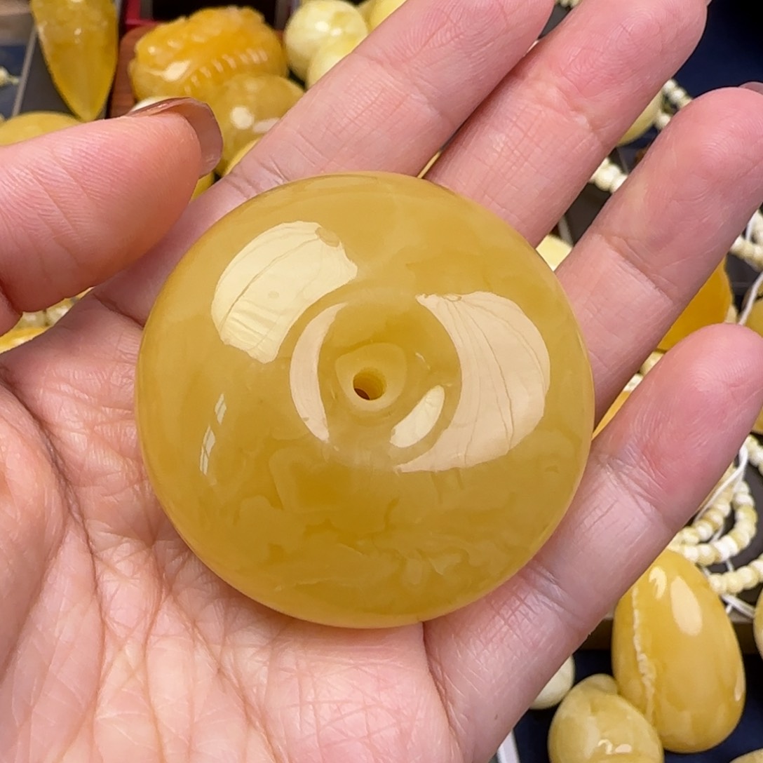 蜜蜡颈饰未镶嵌天然蜜蜡