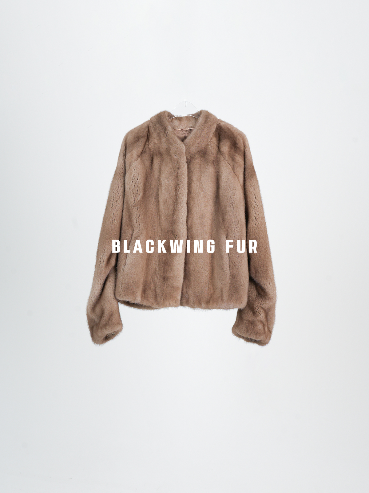 [黑翼甄选.帕斯条]秋冬新款女装天然水貂外套