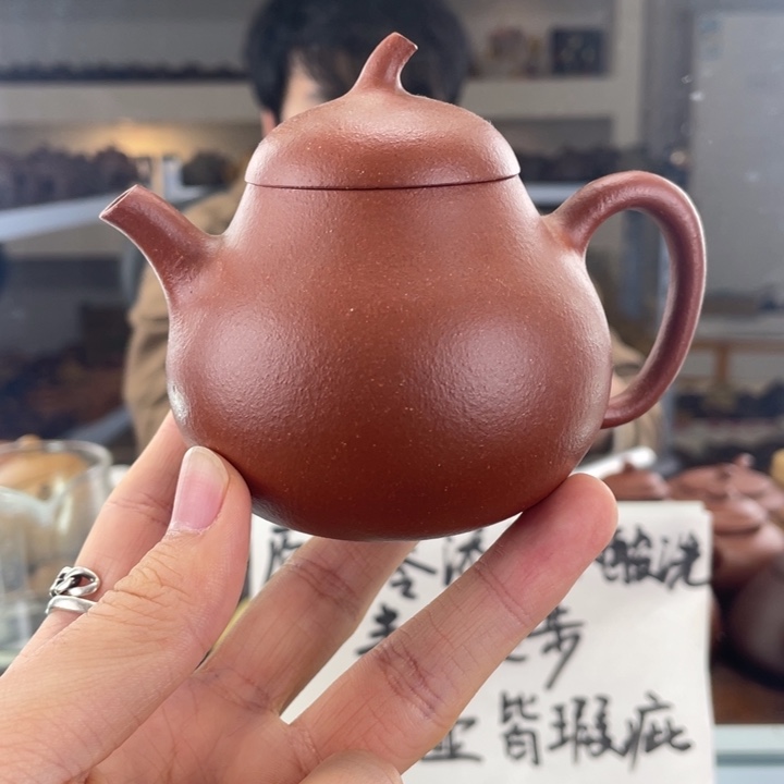 紫砂茶壶180cc红降坡茶壶