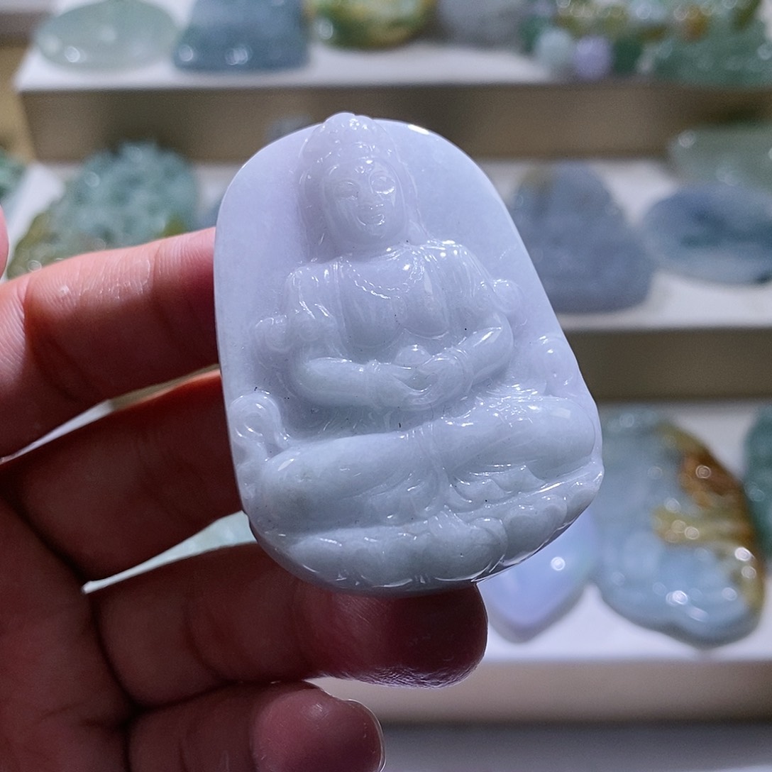 【闪购商品】翡翠颈饰未镶嵌观音