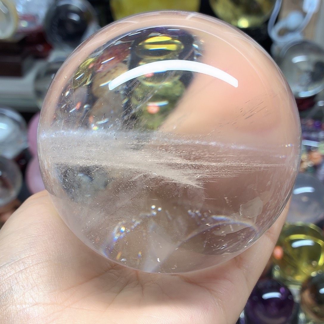 悦****水晶未镶嵌珠宝半成品白水晶93A010