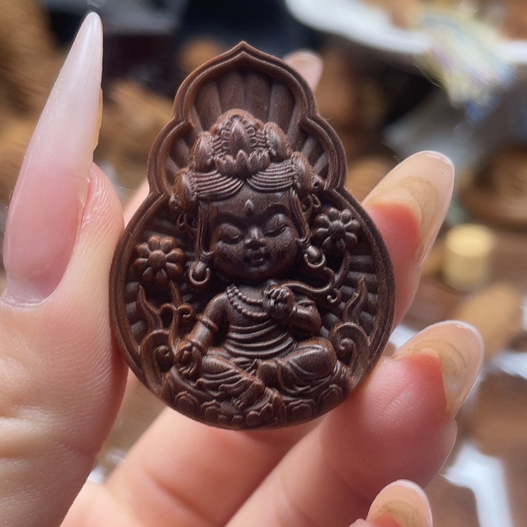 檀香木度母牌老山檀香