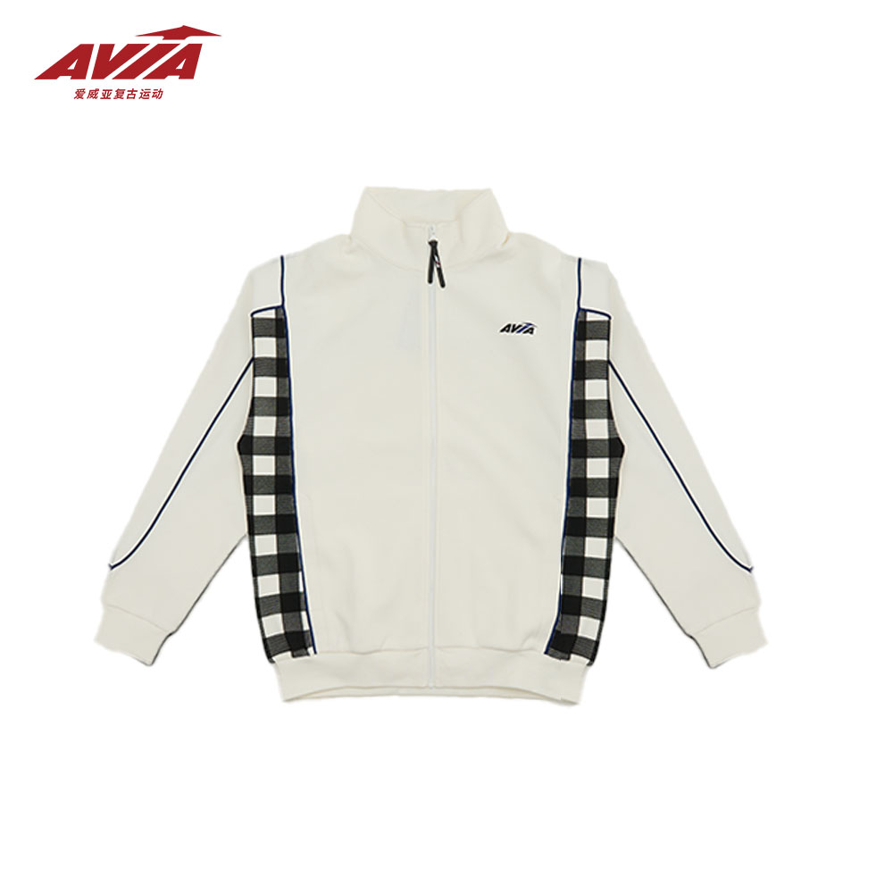 AVIA/爱威亚春秋套头男字母休闲风常规款套装休闲开衫拼色时尚