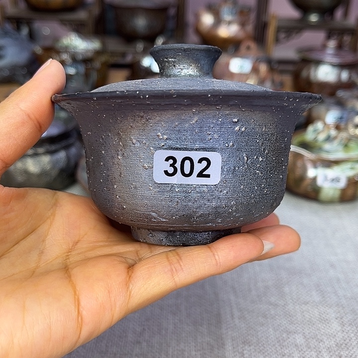 裸柴烧陶瓷手工茶器