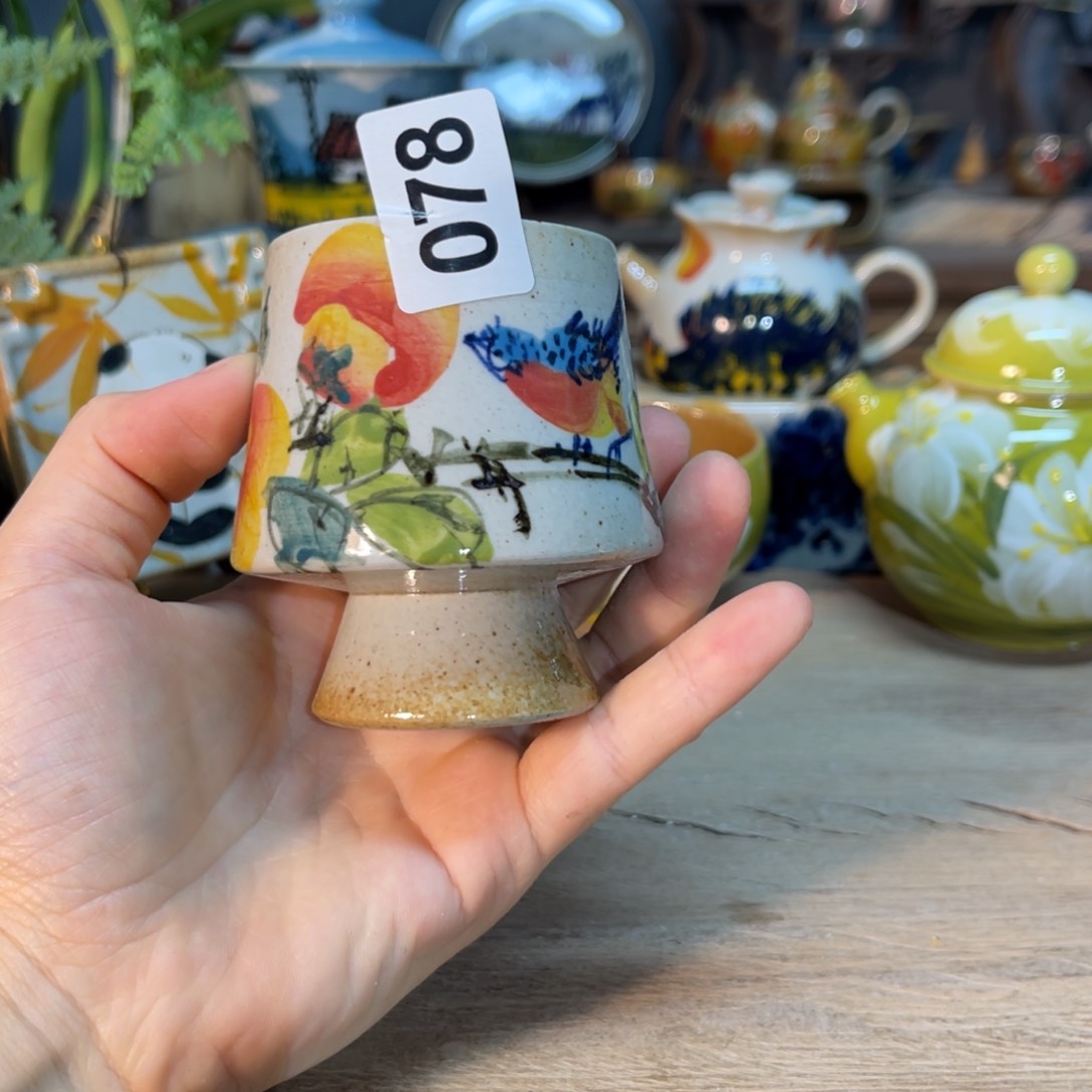 杯素浅陶瓷手工手绘