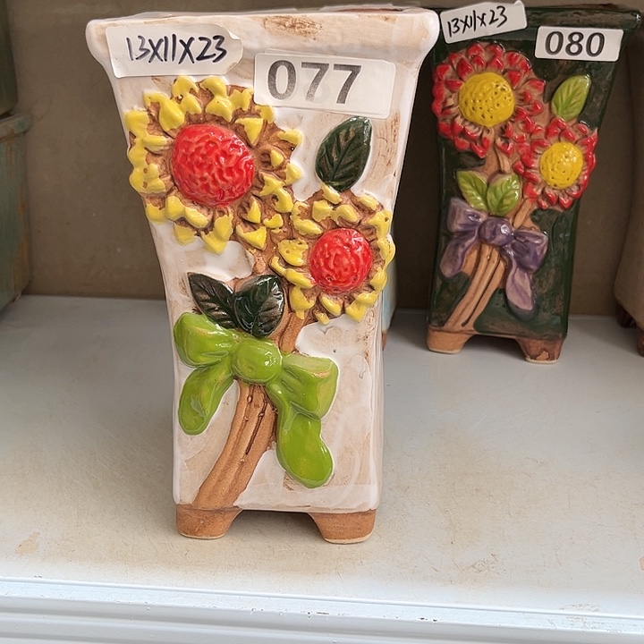 紫砂花盆粗陶材质多肉花盆