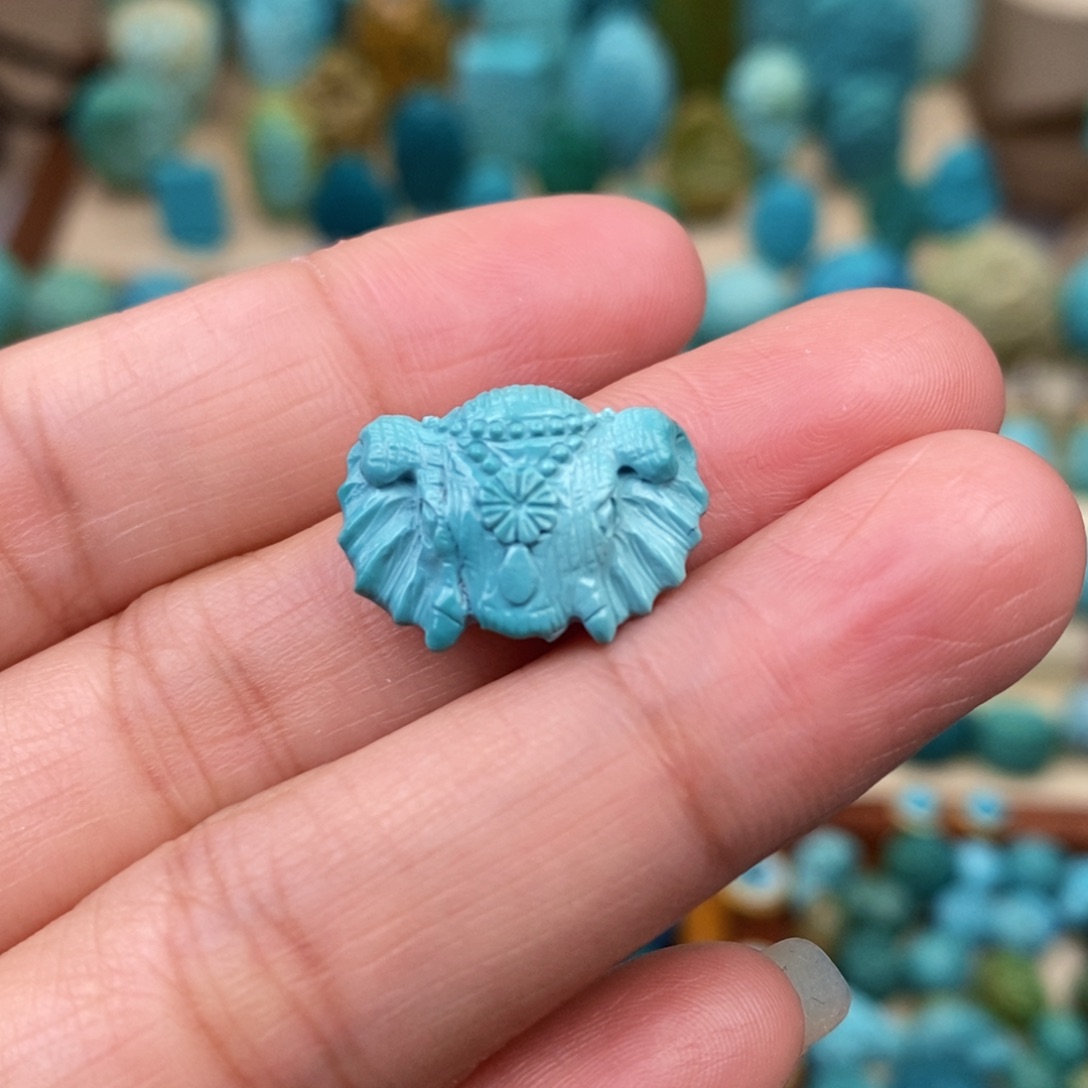 绿松石珠宝奇石未镶嵌