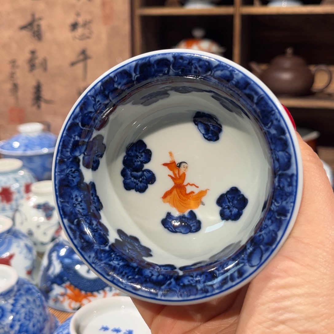 陶杯子景德镇陶瓷主人杯