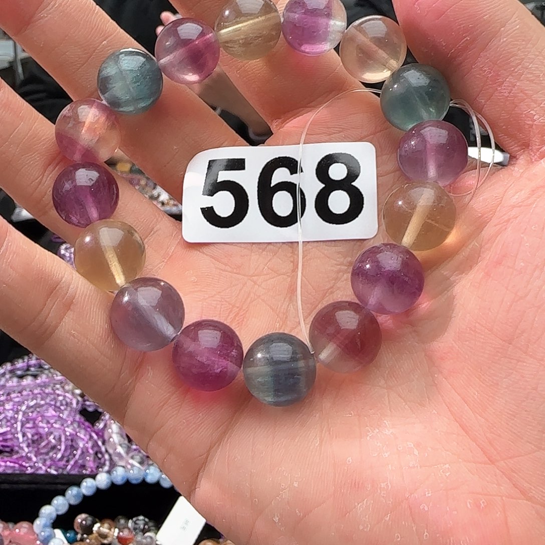 水晶手链未镶嵌568萤石