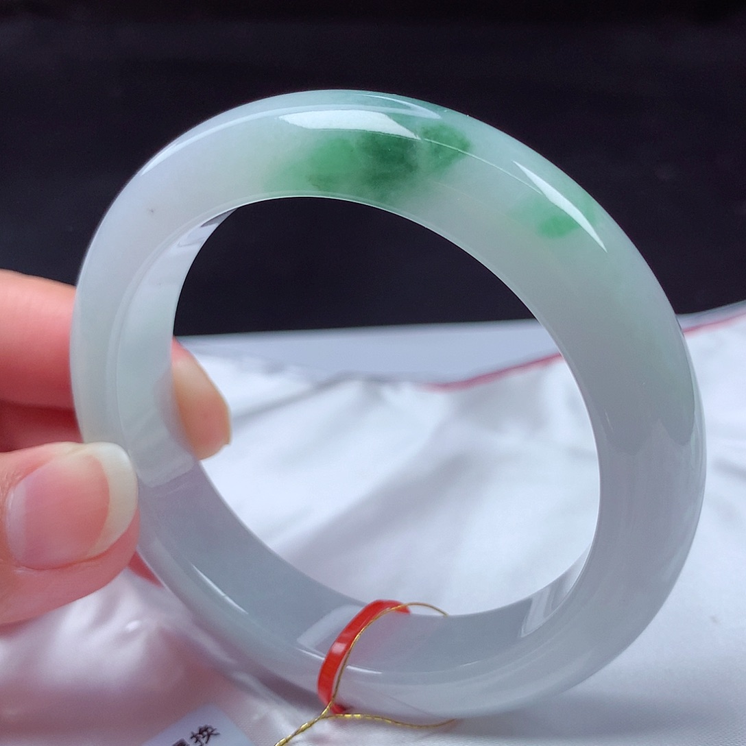 翡翠未镶嵌手镯54圈600269