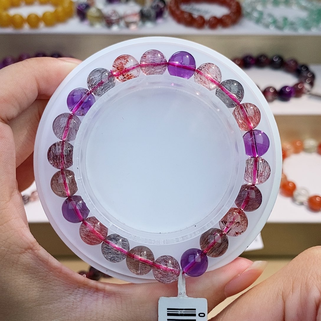 水晶未镶嵌手链黑加仑8