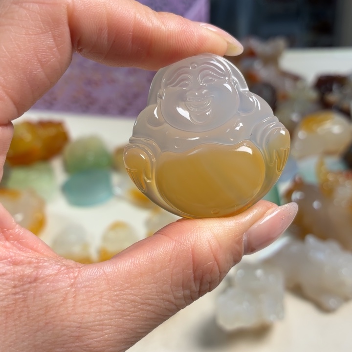 玛瑙/玉髓未镶嵌吊坠(不含链)