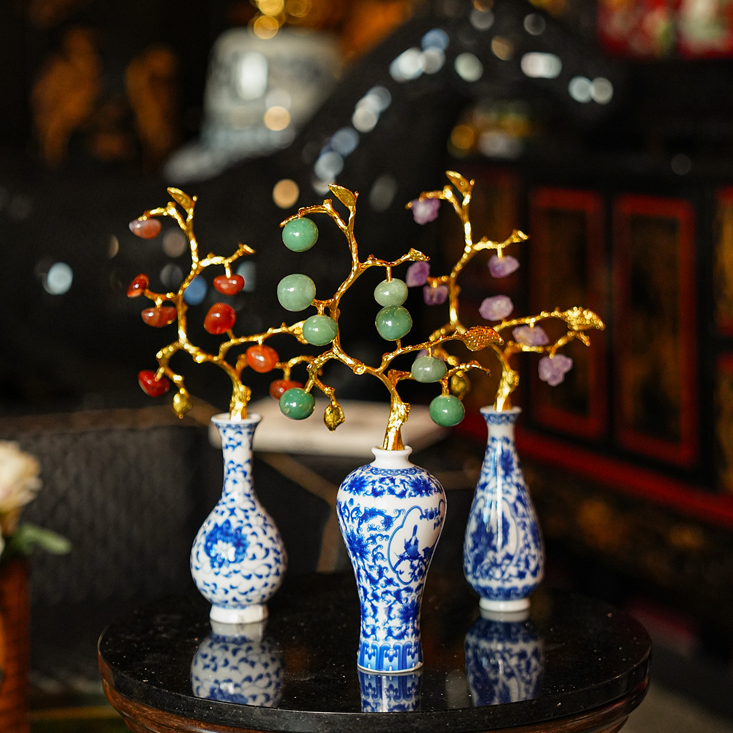 【本尼家】HY41现代轻奢装饰青花瓶饰品家居客厅桌面摆设玄关摆件