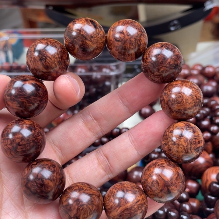 黄花梨/降香黄檀手串/手链山*尽