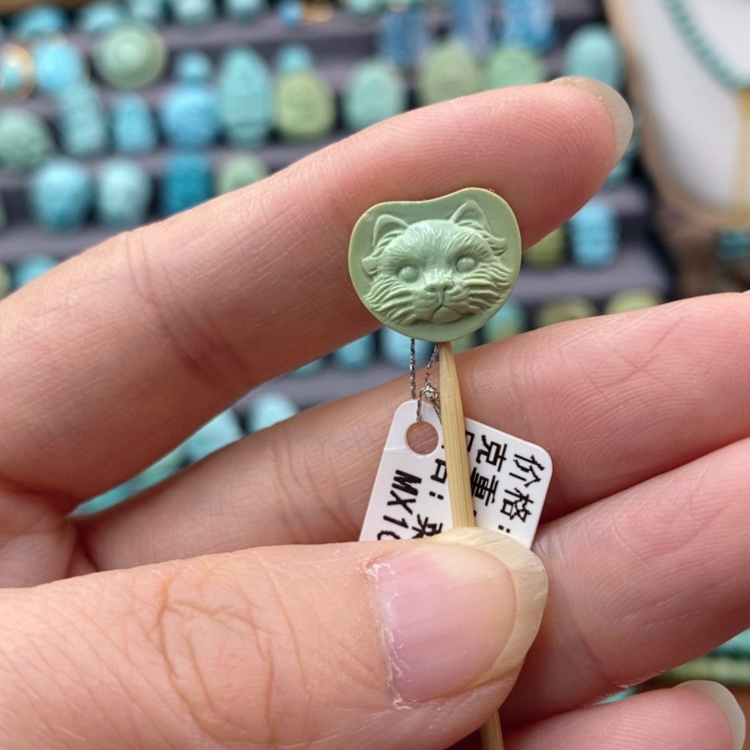 绿松石珠宝奇石未镶嵌