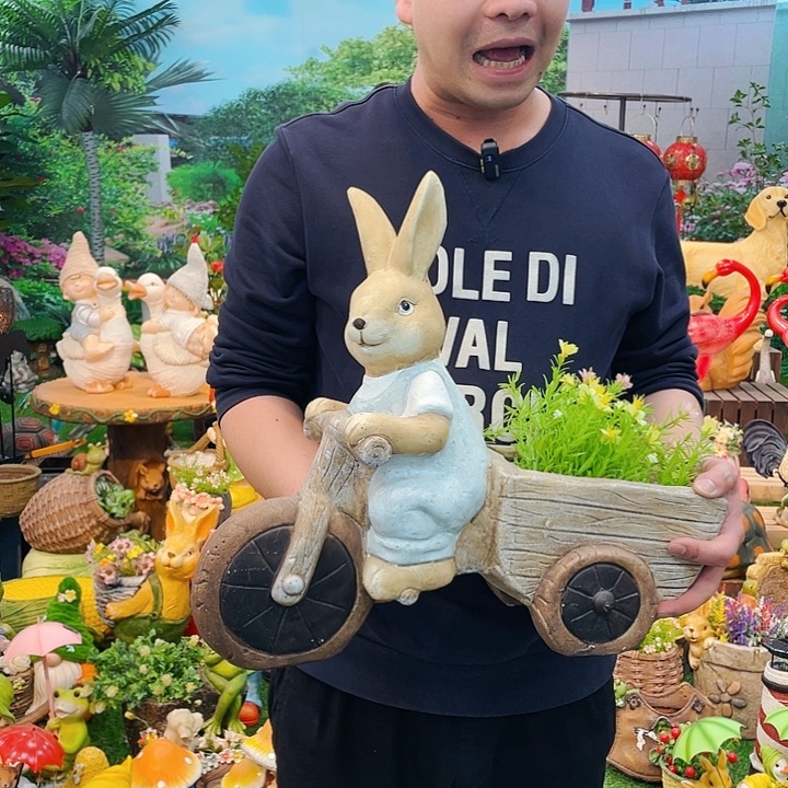 红陶花园庭院摆件