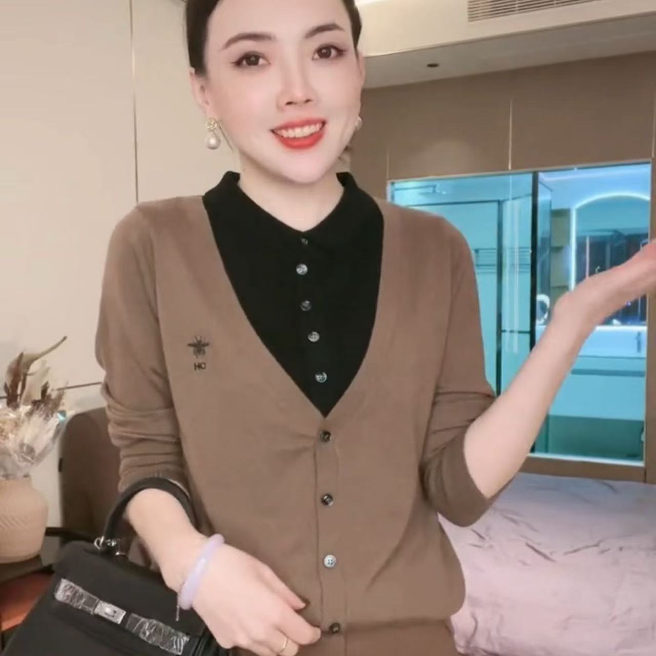 【断码特价】黑卡加两件针织衫