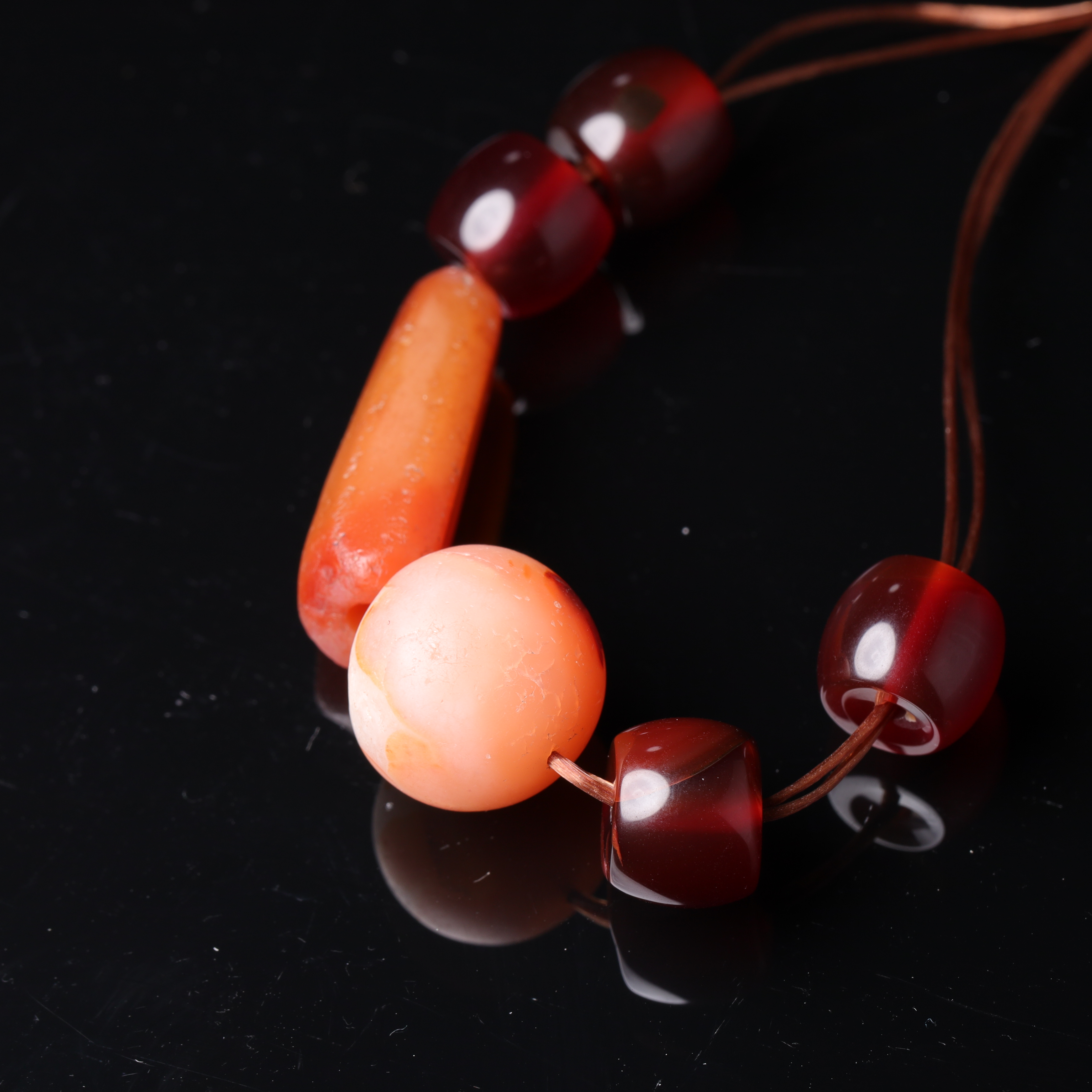 明代玛瑙多宝串-NX