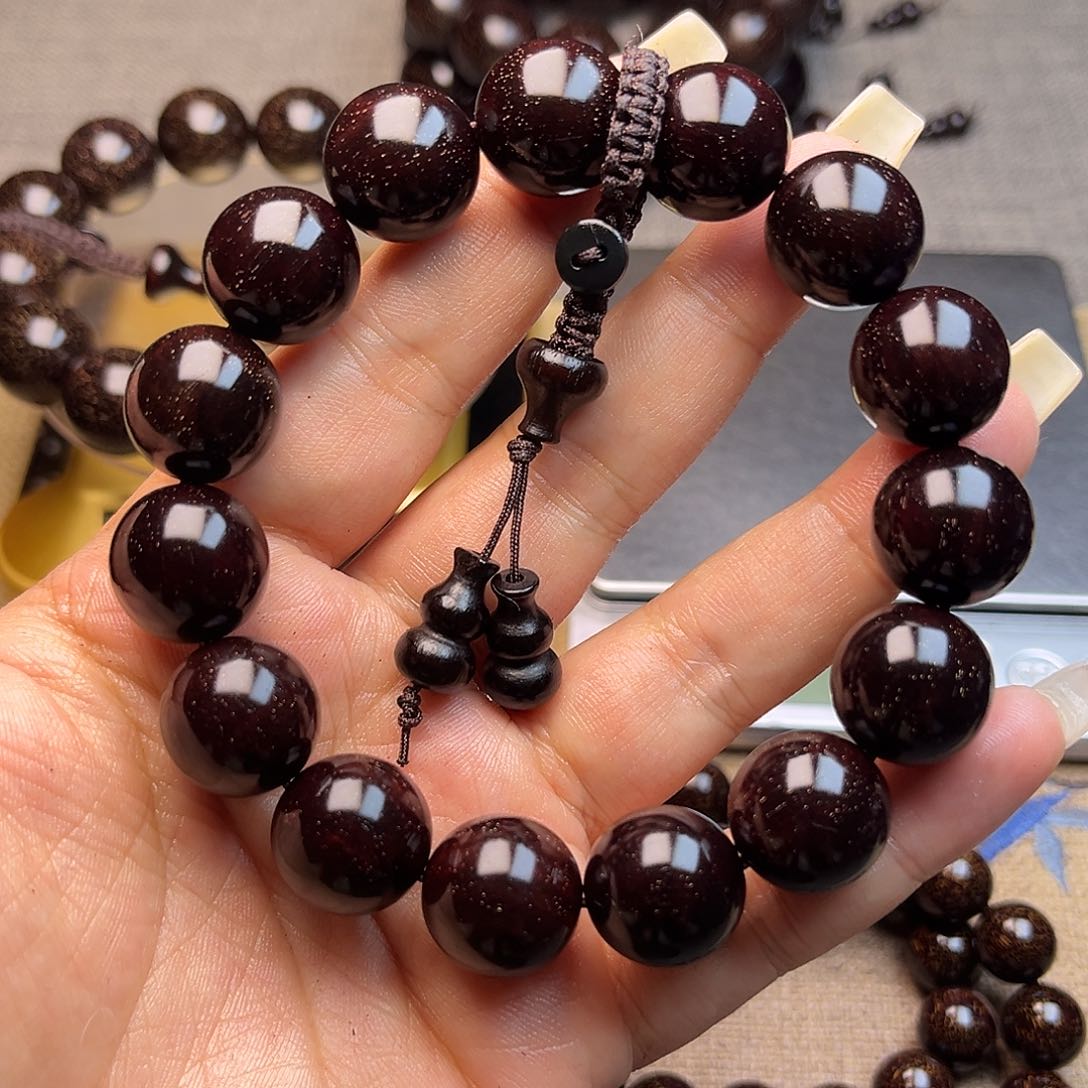 檀香紫檀（小叶紫檀）1.5 15颗小满星