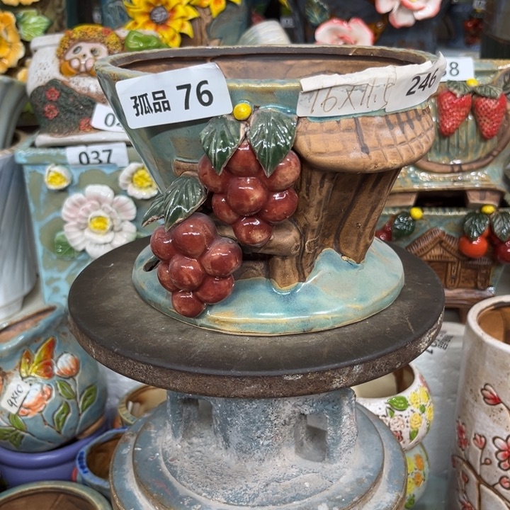 紫砂花盆粗陶材质多肉花盆