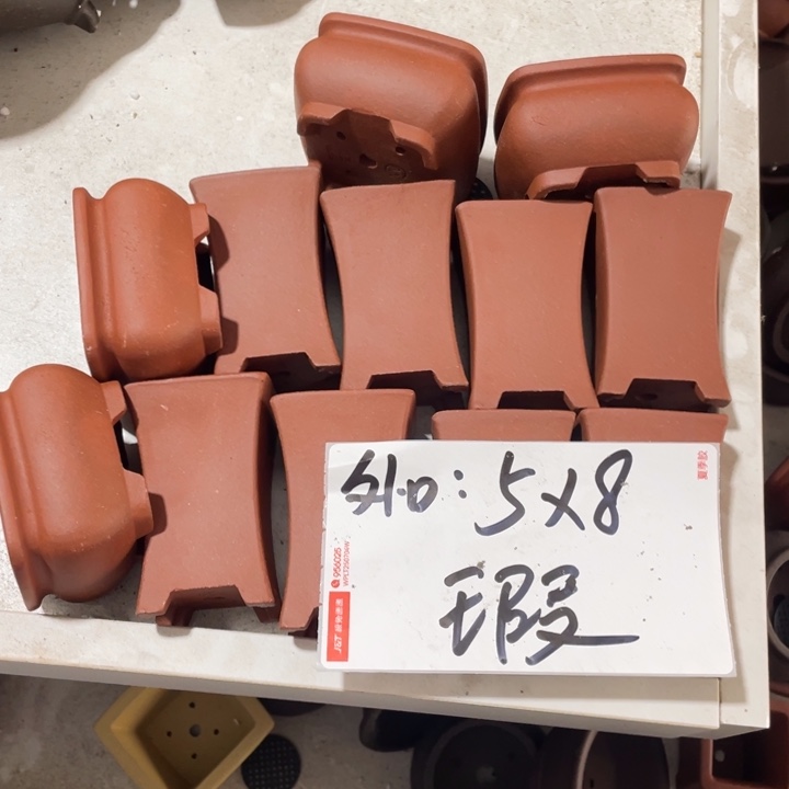 紫砂花盆瑕疵口6.5高4.5