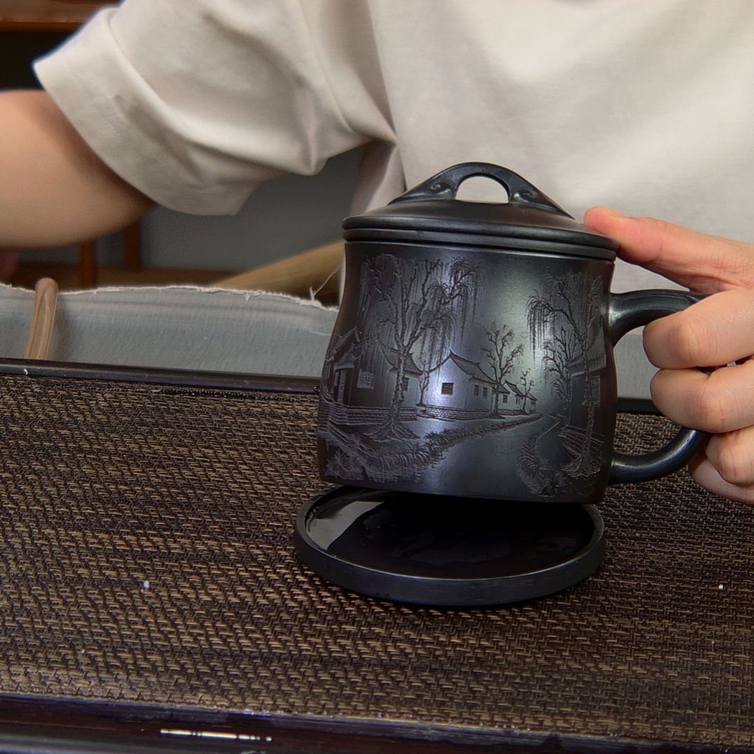 【闪购商品】茶杯绿泥高货放漏