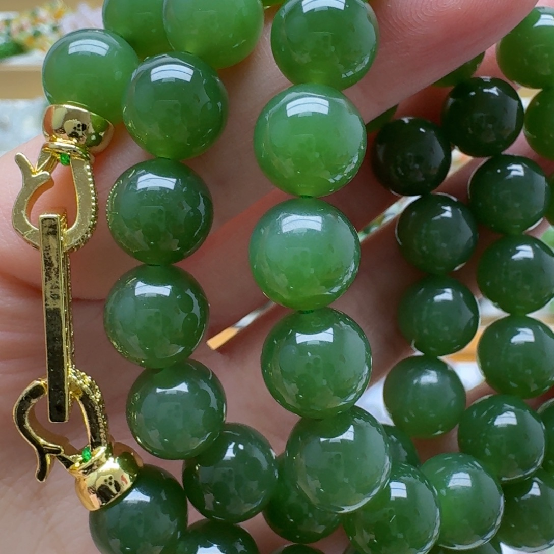 和田玉未镶嵌手链