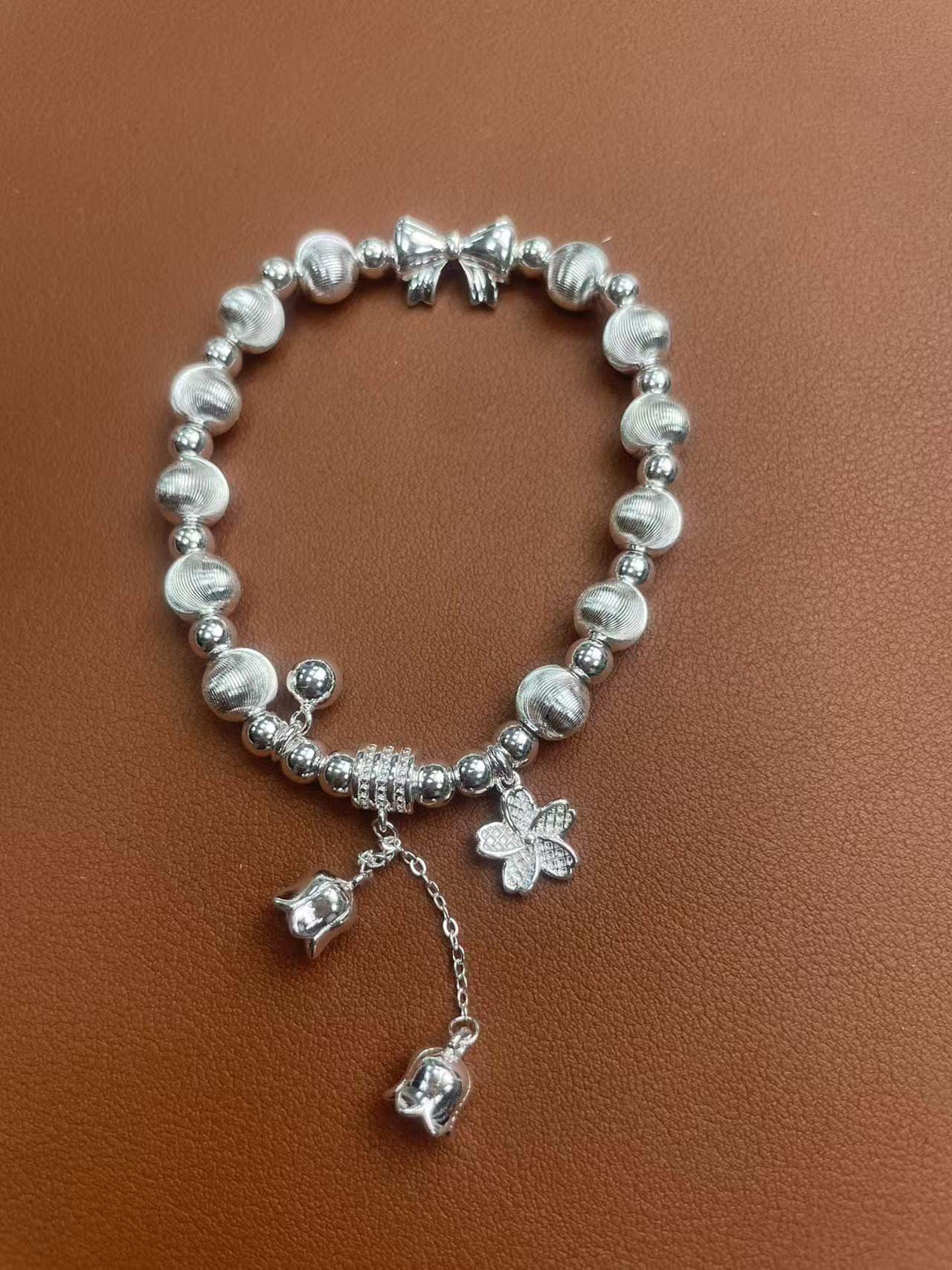 足银手链 YZ009 银饰精品手链33g