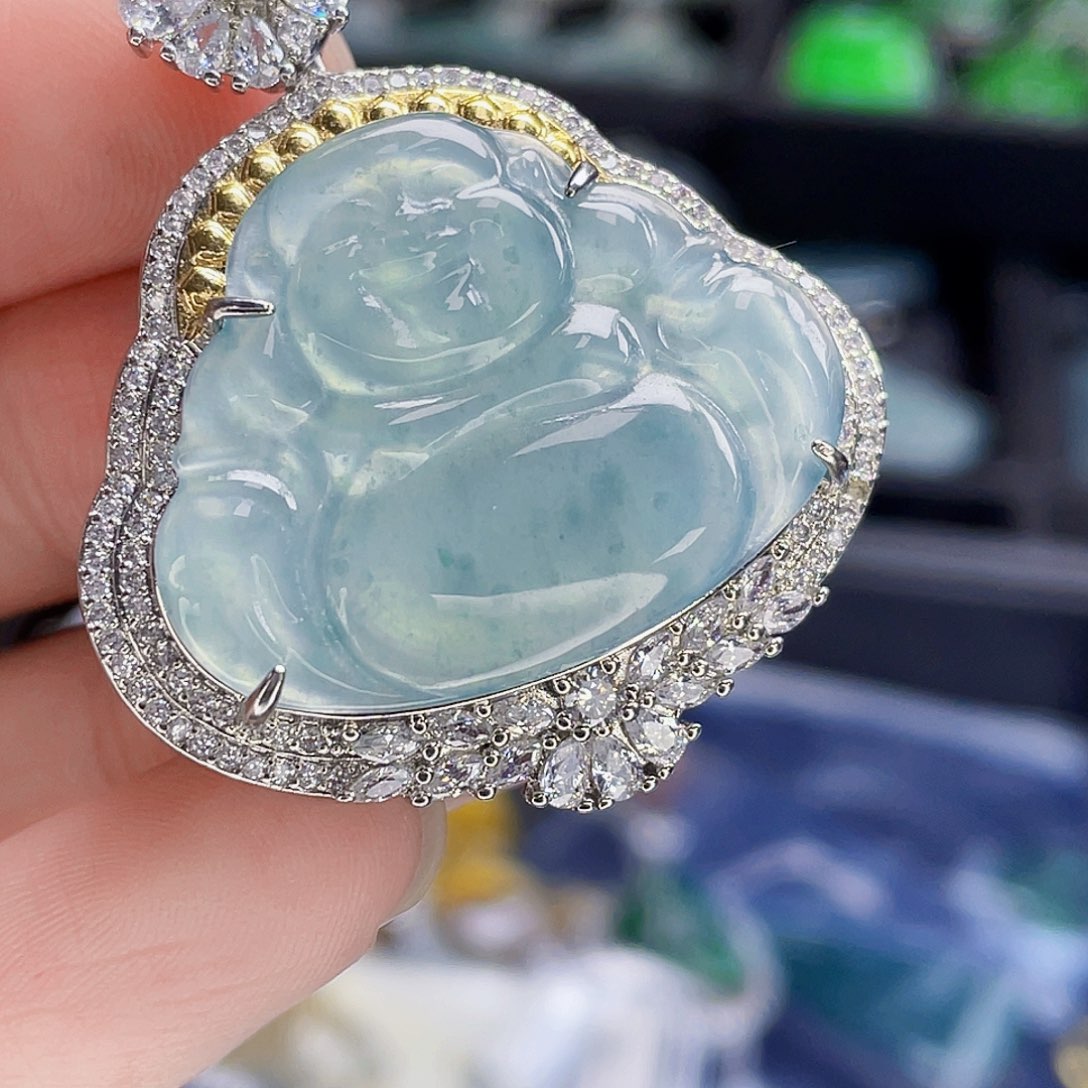 翡翠未镶嵌吊坠(不含链)