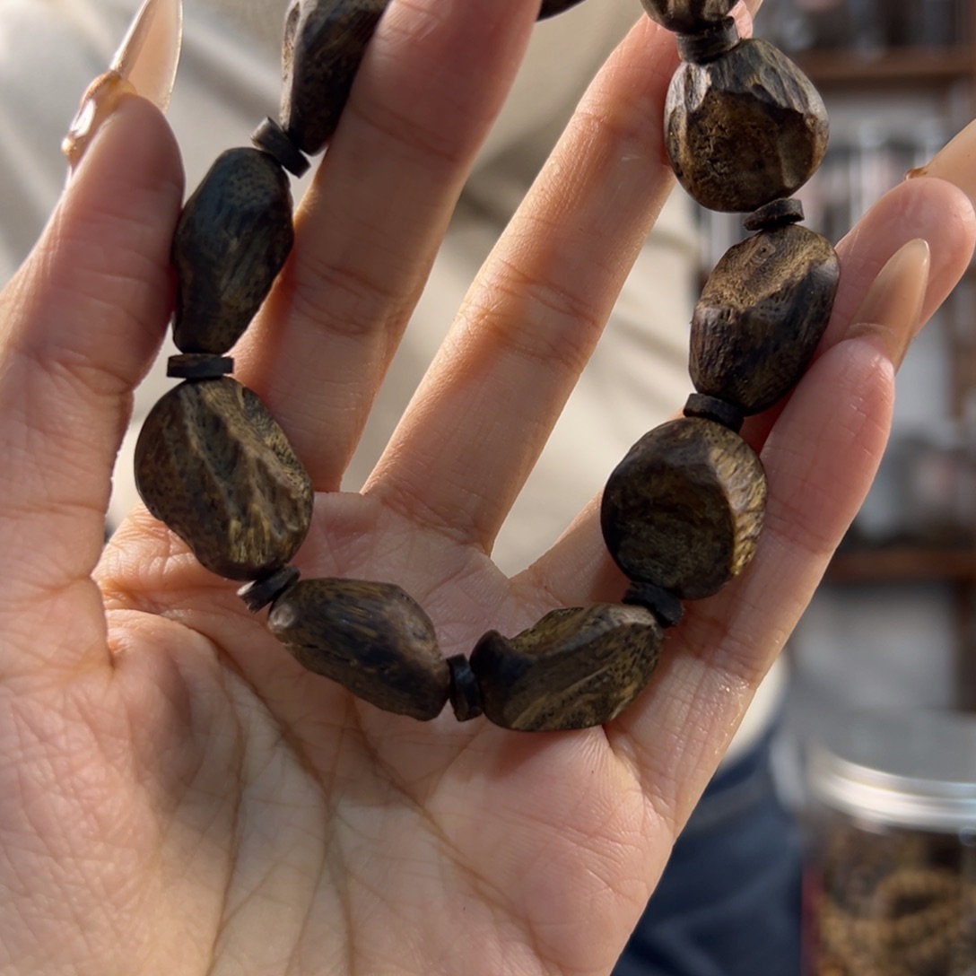 沉香手串奇楠沉香22g+树丁单多样性发一
