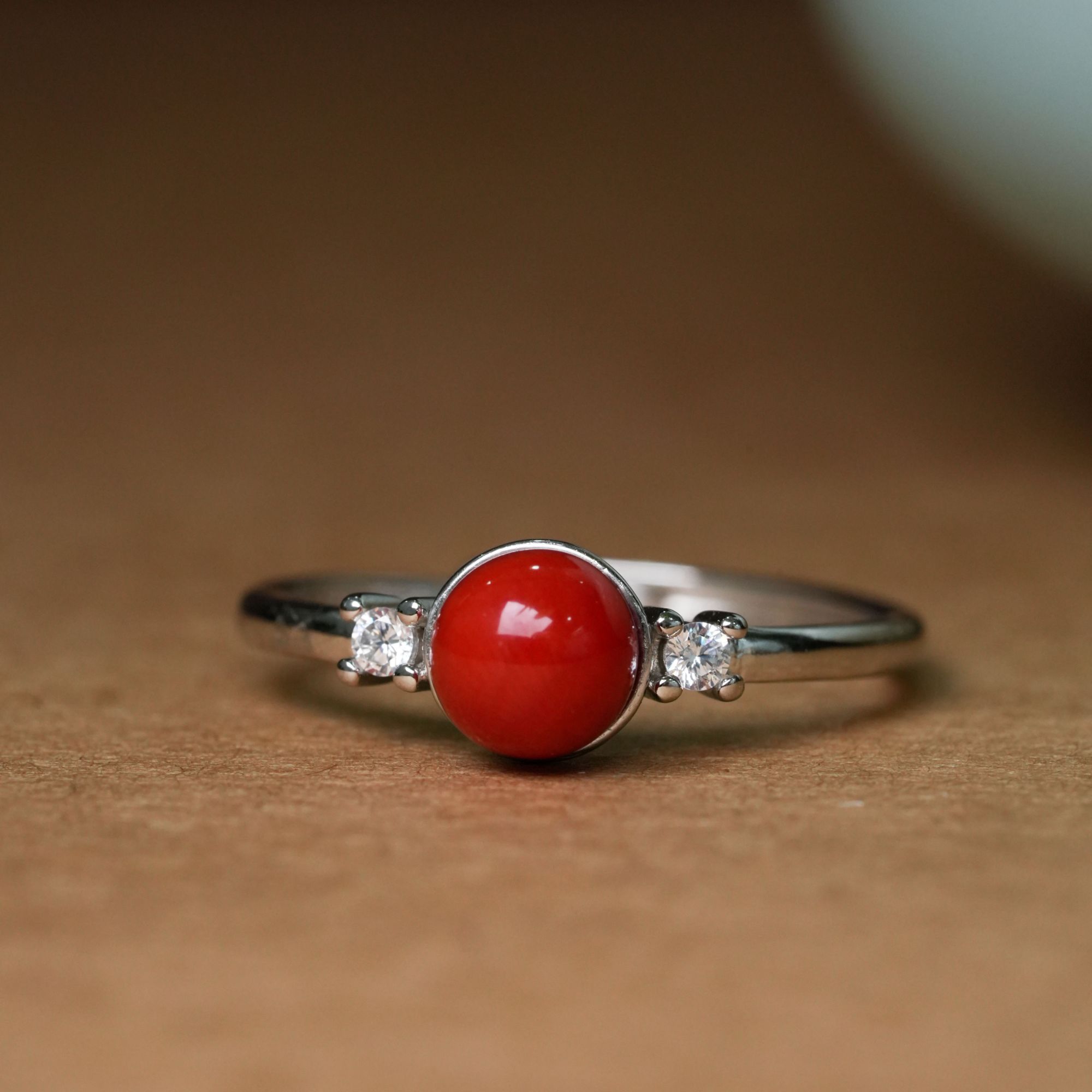 【小鱼专属】珊瑚圆珠戒指-G2023DW-多样性发一