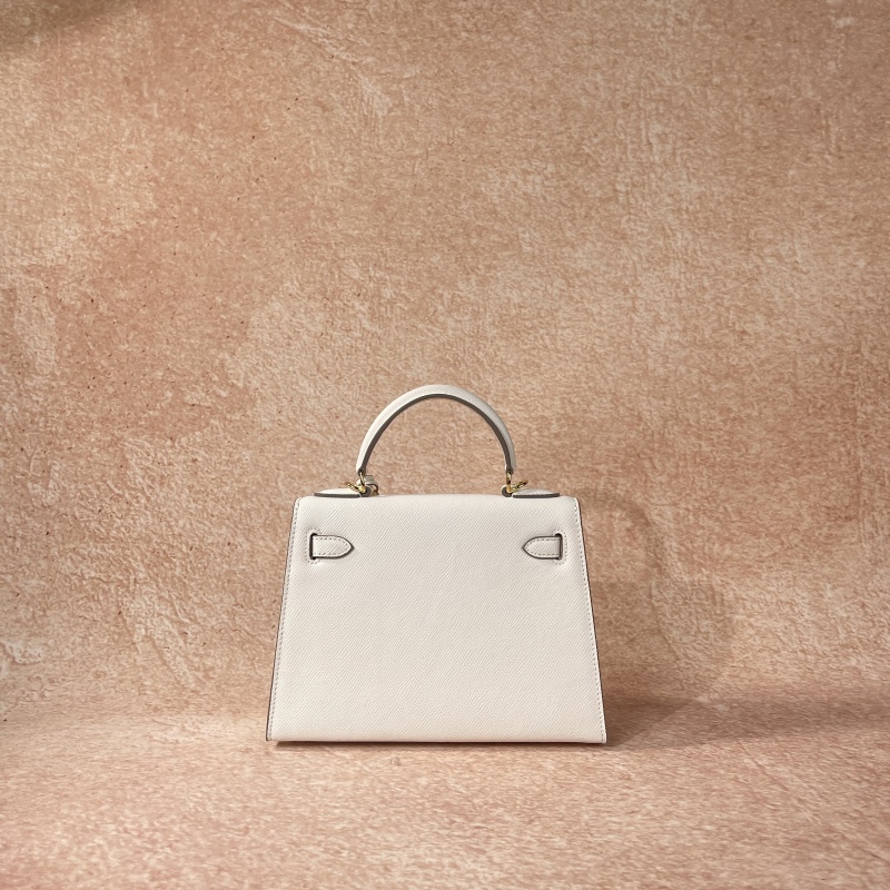 金扣【米白色】高级时尚手工女包-34008