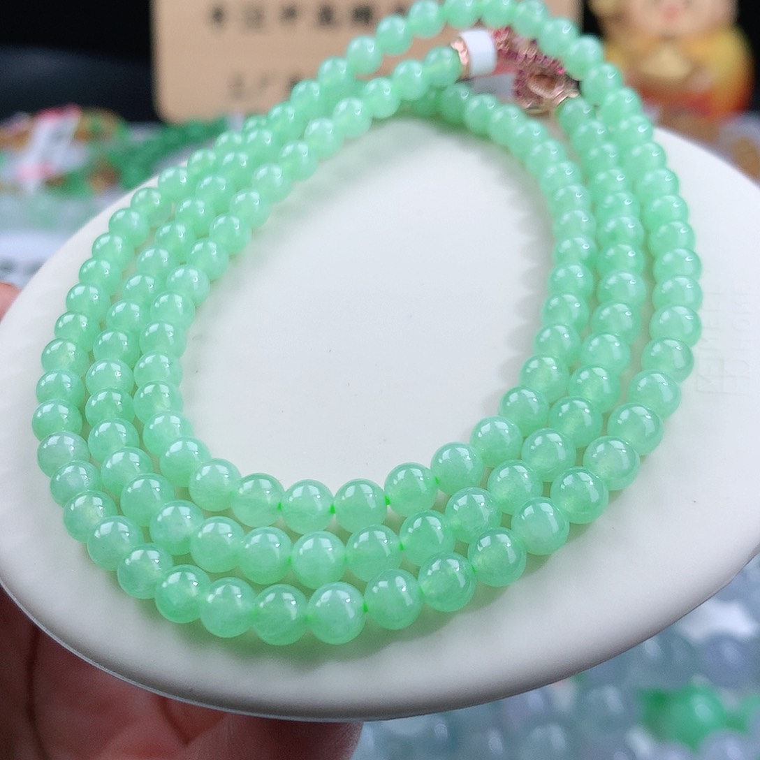 翡翠手链未镶嵌卡4.6