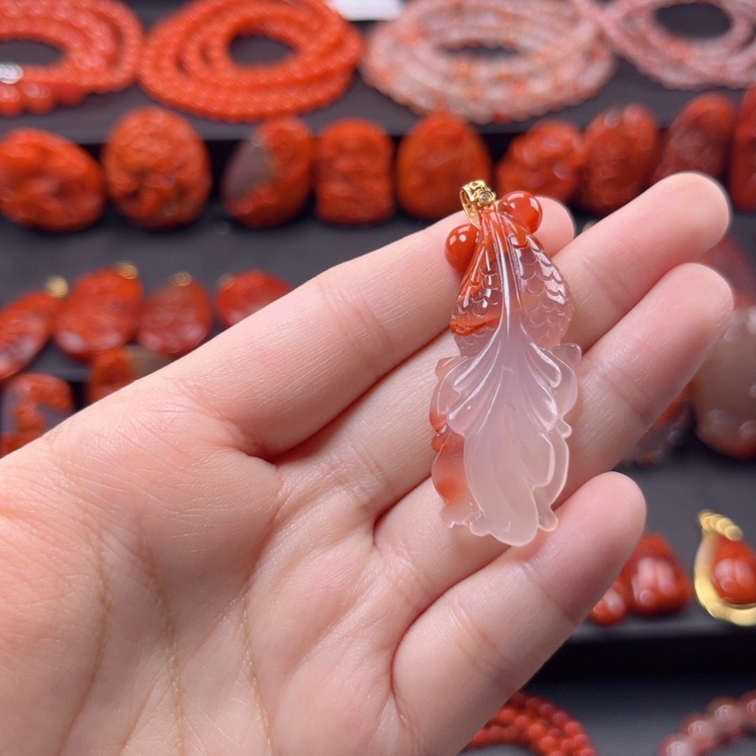 南红玛瑙南红银S925镶嵌