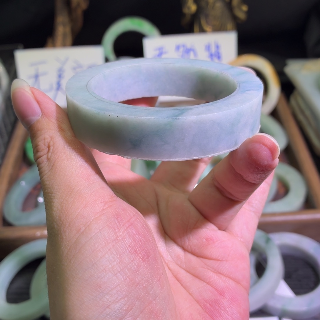 定制翡翠未镶嵌缅甸翡翠A货手镯毛胚定制