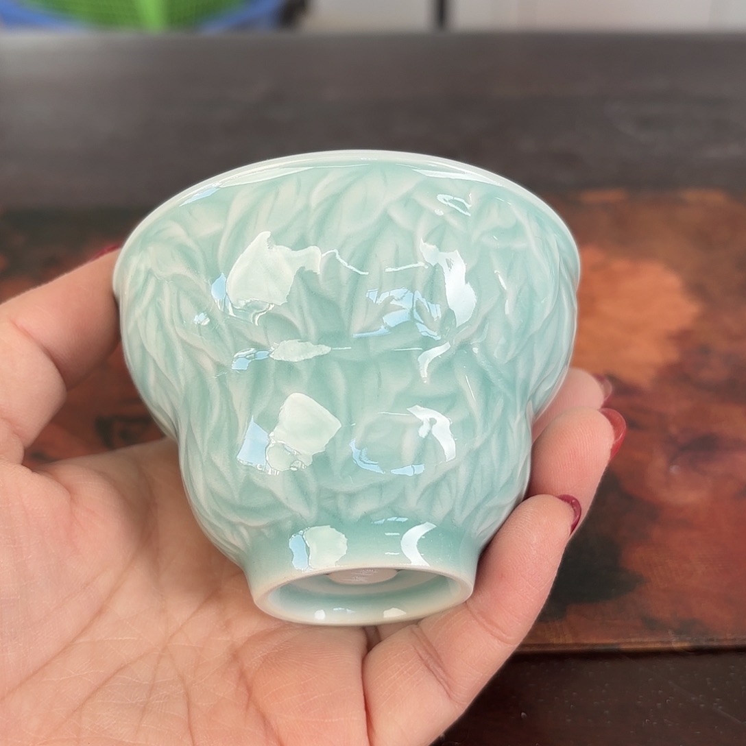 龙泉云间青瓷小米茶器