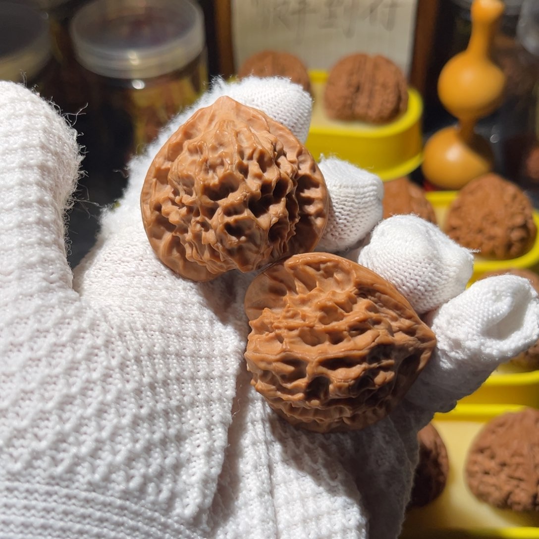 文玩核桃把件O*O42龙鳞纹