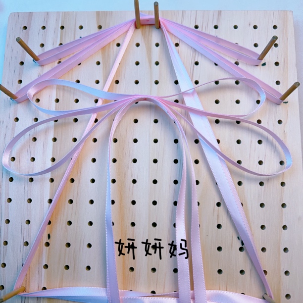 （活动价）diy手工发饰飘带神器盘扣绑蝴蝶结神器原木多功能定位板